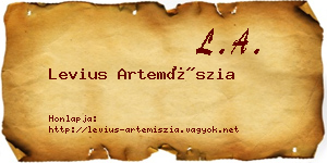 Levius Artemíszia névjegykártya